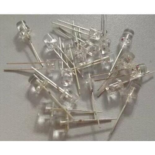 1000PCS x 5mm Flat Top Orange Warm White Red Blue Jade Green Yellow Water Short Leg Super Bright Diode LED Lamp Light Beads