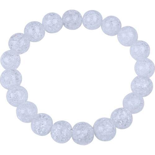 2017 Classic White Transparent 10mm Crystal Beads Bracelet Women For Birthday Gifts