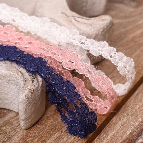 5 yards/lots Hollow Lace Embroidery Flower Ribbon for DIY Craft Bowknot Clothing Gift Box Bouquet Packaging Accessories
