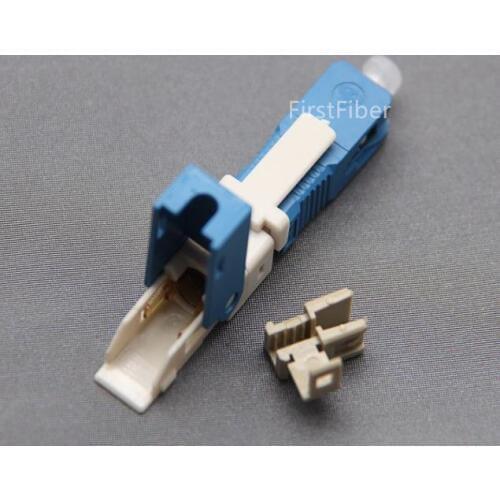 50/100pcs SC APC/UPC fast connector KPYSC250P-CE SC adapter SC Quick Cold Connector FTTH SC Single Mode UPC Fast Connector