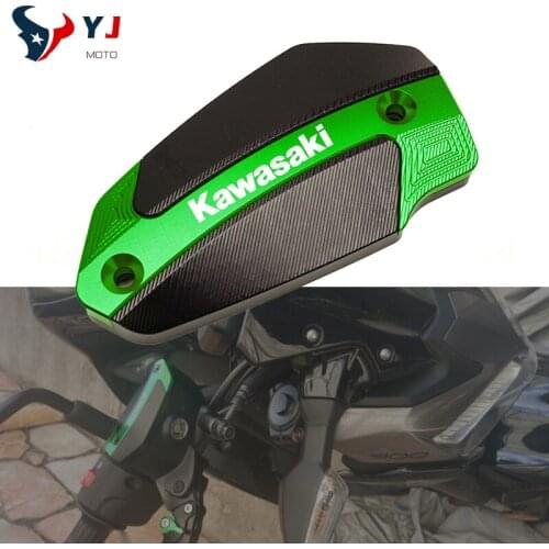 For KAWASAKI Z900 Z650 Z800 ER-6N ER-6F Ninja Vulcan S 650 Motorcycle CNC Aluminum Front Brake Reservoir Fluid Tank Oil Cover