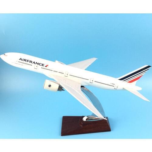 FREE SHIPPING 31CM AIR FRANCE 777 METAL BASE RESIN MODEL PLANE AIRCRAFT MODEL TOY AIRPLANE BIRTHDAY GIFT