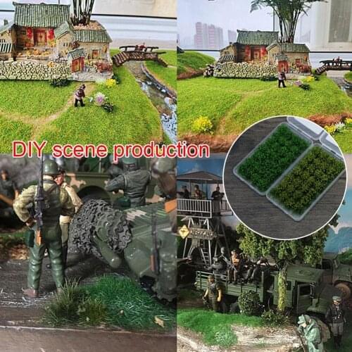 Flower Model Flower Cluster Toys Simulation Grass Wild Rose Train Flower For Sand Table Layout Making DIY Landscape Diorama