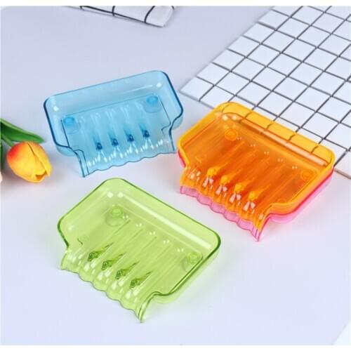 Bathroom Accessories Kitchen Sink Sponge Holder Rack Colorful Soap Holder Non Slip Soap Box Toilet Shower Tray Draining Rack