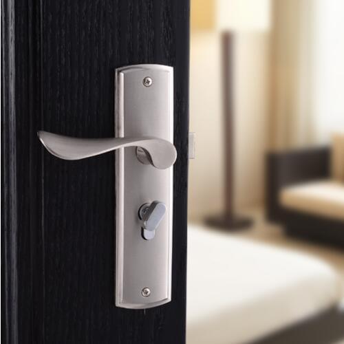 European door handle lock bedroom aluminum alloy door handle hardware lock