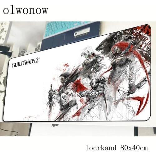 Guild wars mouse pad 80x40cm locrkand mousepads best gaming mousepad gamer High-end personalized mouse pads keyboard pc pad
