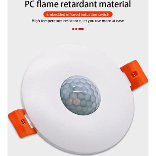 Human Body Infrared Sensor Switch Embedded Concealed Staircase PIR Sensor Motion Detection Ceiling Installation 110-220V HOT