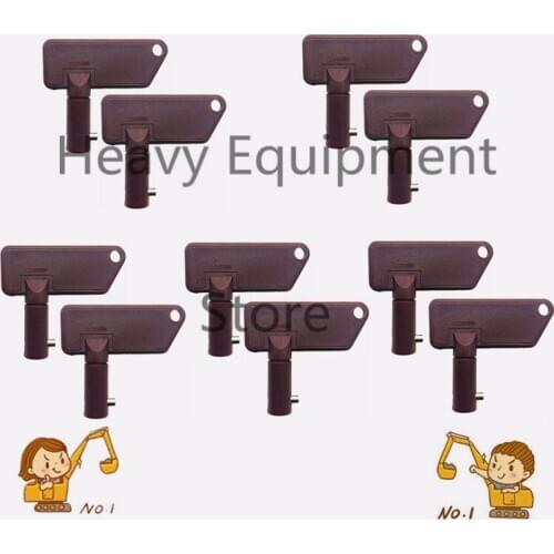 10pc key For Terex Battery and Master Disconnect Key part MS634212 Volvo Free Shipping