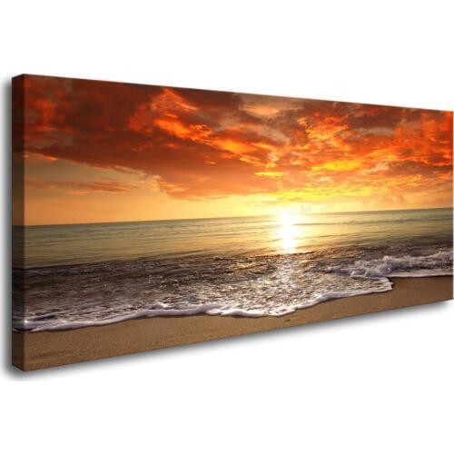 Canvas Prints Wall Art Sunset Ocean Beach Pictures Photo Paintings for Living Room Bedroom Home Decorations Drop shipping