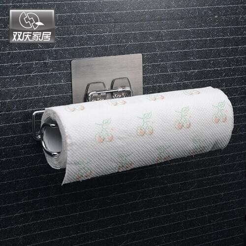 Chromed Metal Wall Mounted Toilet Paper Holder Kitchen Towel Rack Roll Paper Holder Bathroom Accessories