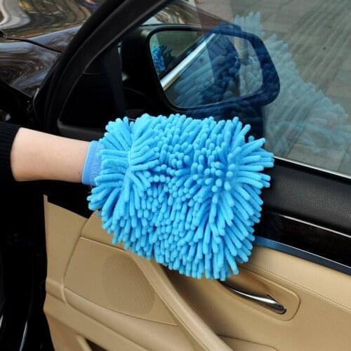 Car Cleaning Wash Gloves Fiber Chenille Microfiber Window Washing Tool Home Cleaning Anti Paint Wash Glove Auto Accessories