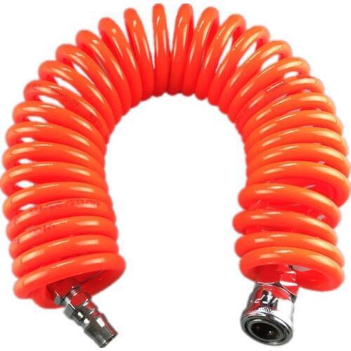 Pneumatic Parts PU Spring pipe 5*8mm with connector Spring air tube Telescopic pipe Air compressor pipe