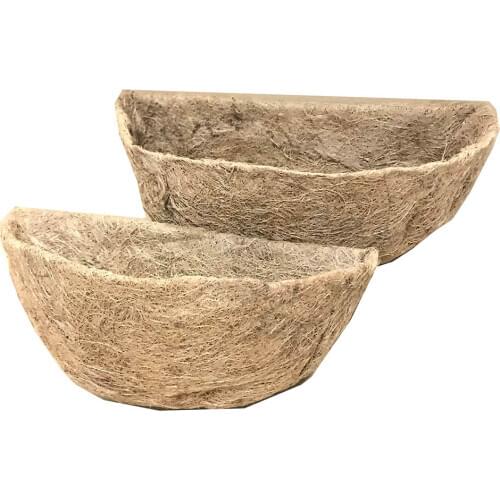 2 Pack L10“（25cm） Coco Fiber Replacement Flowerpot Liner Hanging basket Coconut Palm Hanging Pot