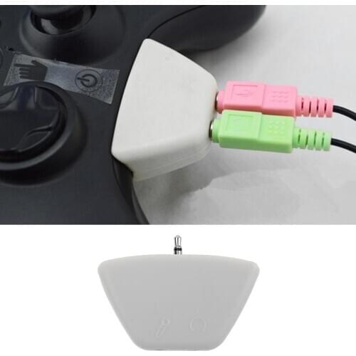 Portable Earphone Converter Adapter 3.5mm Jack Microphone Earphone to 2.5mm Audio Adapter for Xbox 360