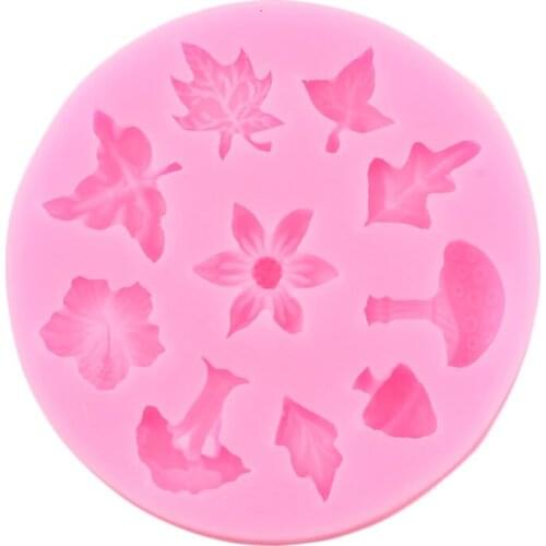 Flower Silicone Mold DIY Wedding Cupcake Topper Fondant Molds Chocolate Cake Decorating Tools Polymer Clay Candy Resin Moulds