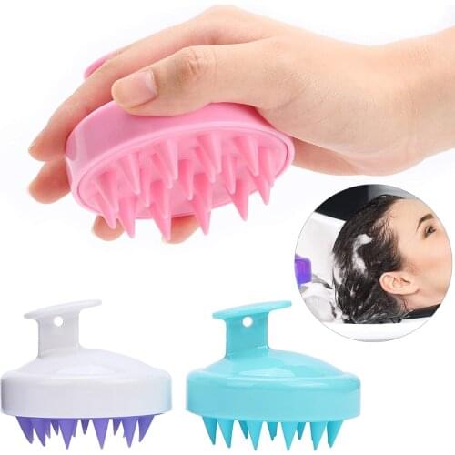 Silicone Head Body To Wash Clean Care Hair Root Itching Scalp Massage Comb Shower Brush Bath Spa Anti-Dandruff Shampoo