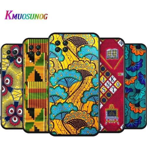 African fabric Printing For Huawei Nova 2 2i 3 3E 3I 4 4E 5 5I 5Z 5E 5T 6 7 7I 8 SE Lite Pro SE Silicone Black Phone Case