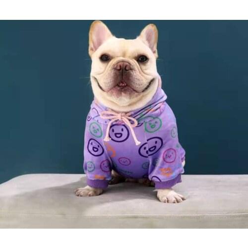 Dog Hoodie Down New Autumn/Winter Pet Clothing Method Fighting Schnauzer Popular Logo Small Dog Supplies Fashion Warm Soft