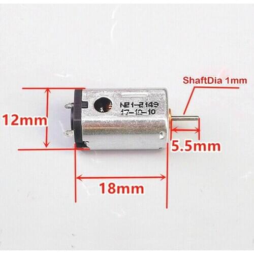 N21 Motor High Speed 35000RPM DC 3V 3.7V 7.4V Carbon Brush Mini Micro Longer Than N20 Large Torque Shaft Dia 1mm RC Toy Model