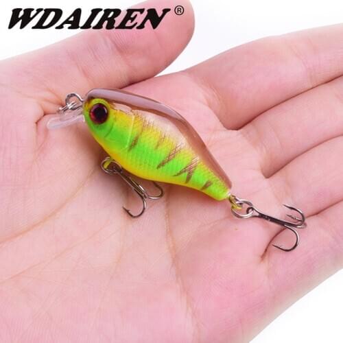 1Pcs Mini Minnow Fishing Lure 45mm 4g Crankbaits Pesca Artificial Hard Bait Floating Wobblers Swimbait Winter Fishing Tackle