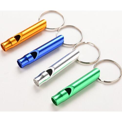 1Pcs Multifunctional Aluminum Emergency Survival Whistle Keychain For Camping Hiking Outdoor Sport Tools Training whistle