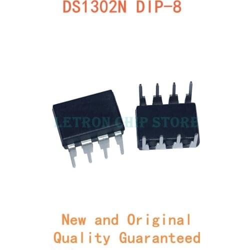 10PCS DS1302N DIP8 DS1302 DIP DIP-8 Trickle Charge Timekeeping Chip new and Original