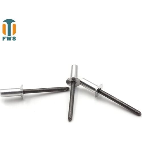 10PCS M3.2 M4.8 Aluminum steel countersunk head closed type Mandrel Blind Rivet Nail Pop Rivets for Furniture Car Aircraft