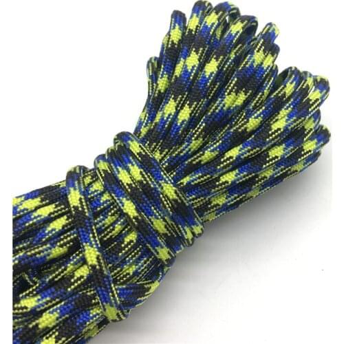 10yds Paracord 550 Parachute Cord Lanyard Rope Mil Spec Type III 7 Strand Climbing Camping Survival Equipment #Multicolor SZ141
