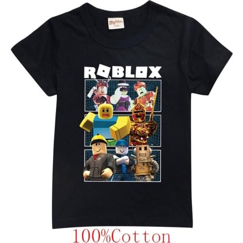 2021 Summer Clothes For Kid Robloxing Cosplay T-shirt Pullover 100% Cotton Leisure Fashion Kids Boys Girls Tops Christmas gift