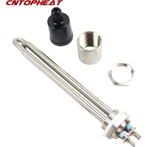 220v 2.5kw Immersion Heating Element SUS304 Electric Tank Heater 1"BSP 32mm Thread Tubular Heating Resistance