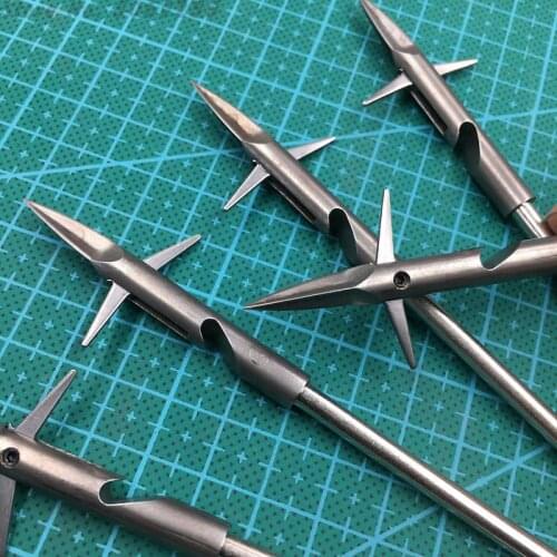 3/5pcs Stainless Steel Broadheads Arrowhead Slingshot Catapult Dart Hunting Shooting Fishing Slingshot fishing arrows fishing