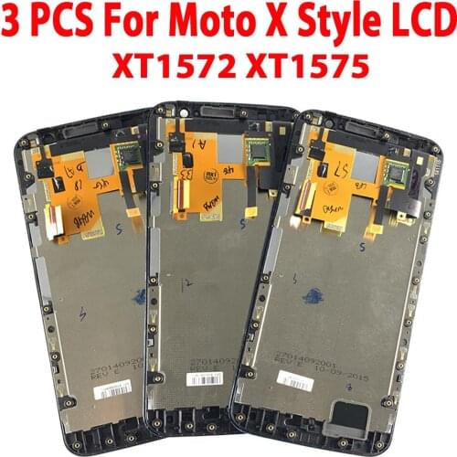 3 Piece/lot 5.7" LCD For Motorola MOTO X Style XT1575 XT1572 XT1570 LCD Display Touch screen Digitizer Assembly