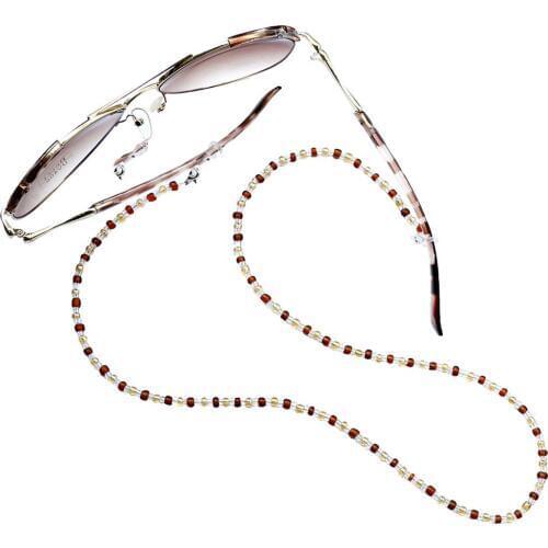 3 Pieces Anti-slip Eyewear Retainer, Vintage Beaded Necklace for Sunglass & Eyeglass Holder Cord - 65cm/26 inch
