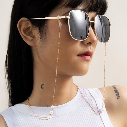 AE-CANFLY Ins Cold Wind Knee Chain Fashion Accessories Simple Retro Imitation Pearl Eye Chain Female Party Banquet Jewelry Gift