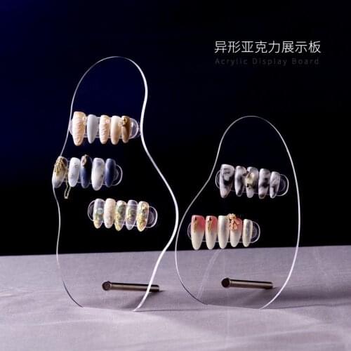 Japanese-style cloud shaped acrylic nail display version photo prop ins display nail photo background plate fake nail show shelf