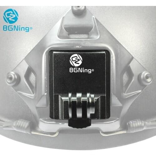 BGNing Aluminum Upgrade NVG Helmet Mount Base Bracket Adapter w/ Extension Screw for Gopro for OSMO Action Camera For Sjcam/EKEN