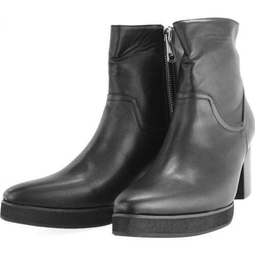 Autumn Winter Mens Pointed Toe Cow Genuine Leather Zipper Ankle Boots Men High Heels Quality Wedding Black Dress Shoes