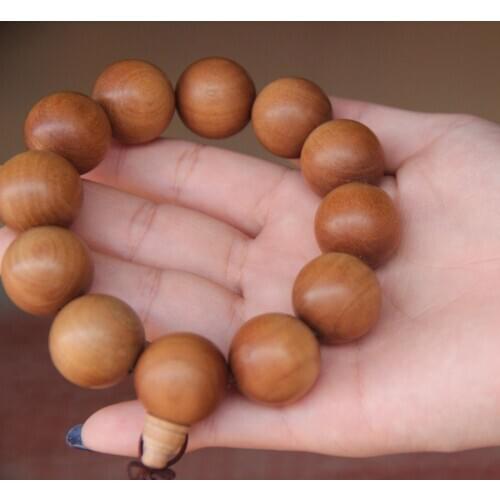20mm beads bracelet Authentic Old Mysore sandalwood Origin reallry mysore producing area with official steel seal