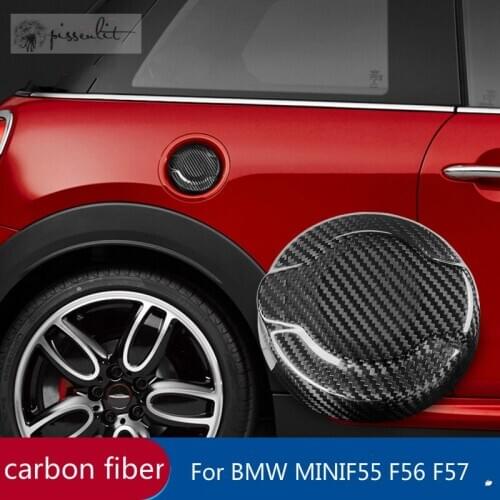 For BMW MINI COOPER S F55 F56 F57 JCW Accessories Fuel Tank Cap Carbon Fiber Car Fuel Tank Decal Pad Gas Cap Sticker Protector