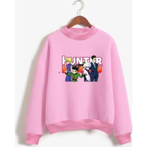Hunter X Hunter Turtleneck Hoodie Sweatshirt High Quality Hoodies Men Women Streetwear Autumn Tracksuit Fashion Anime 4XL Jacket