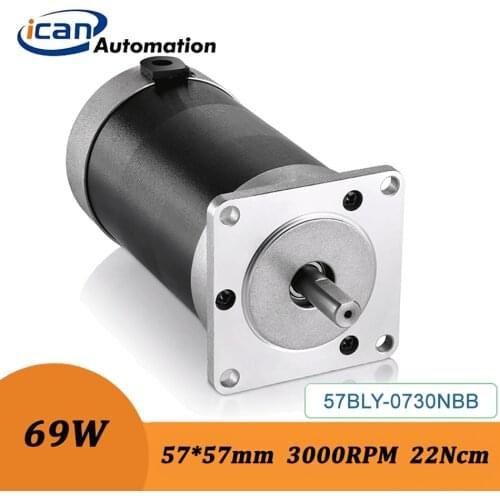 ICAN Brushless Dc Motor Rotor 69Watt BLDC 24v 3000RPM 22Ncm BLDC Permanent Magnet Motor