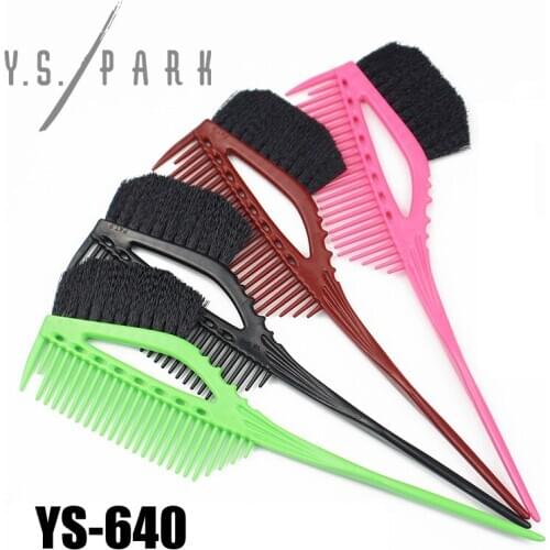 Japan "YS PARK" Professional Hair Dye Tint Brush Hair Dye Mixing Colors Brushes Hairdressing Salon Styling Combs YS-640
