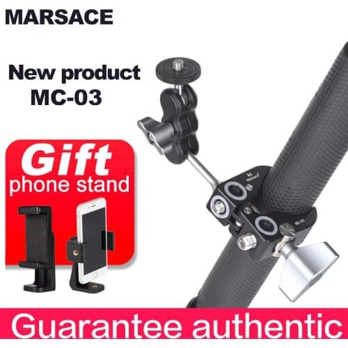Marsace MC-03 Vigorously clamp+Magic arm with UNC1/4 UNC3/8 for DSLR Camera DIY Extension Tripod Accessories
