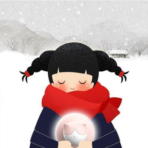 Cute Cat Warmer Winter Warm Hand Warmer Silicone Mini Handy Non-Toxic Hot Water Bottle Fit Pregnant Woman Girls Gift Handwarmer