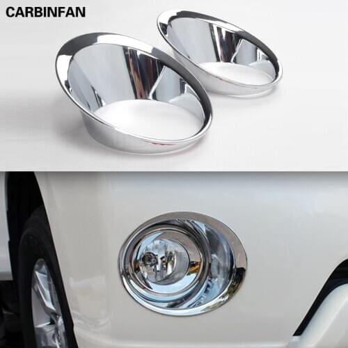 Front Fog Lamp Cover Light Trim Protector Chrome Car-Styling Accessories For Toyota Land Cruiser 150 Prado LC150 FJ150 2014-2017