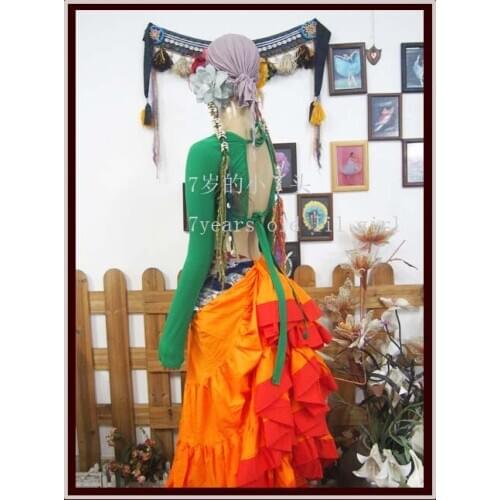 Lycra cotton Belly Dance Long Sleeve Choli Top Velvet Fat Chance Tribal LB59-30