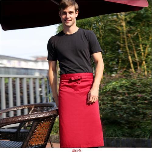 2018 NEW 14colors Home Kitchen Aprons Unisex Hotel Carting Restaurant Chef Apron Uniform Waitress Work Clothes Free Shipping