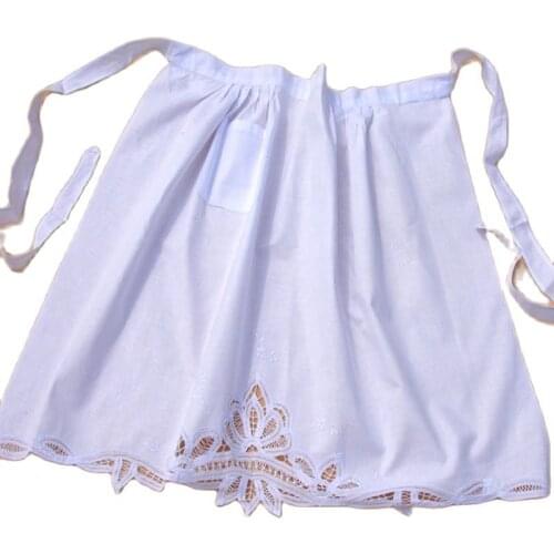 NEW Embroidery Cotton kitchen apron Place Mat Pad Cloth Pot Cup Holder Pan Coaster Christmas Wedding Dining Tea Doily Decoration