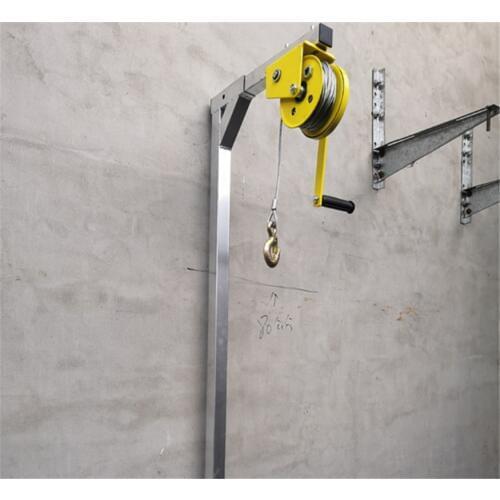 Galvanized Outside outside installation lifting tool, crane, folding, self-locking manual winch assembly air conditioner
