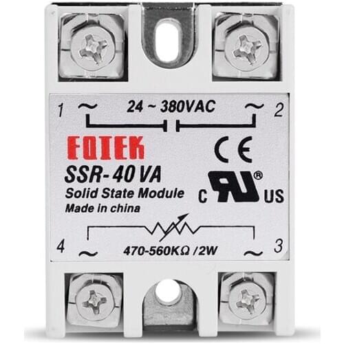 Single Phase Solid State Relay Voltage Regulator SSR 40VA Shift Module Volt Regulator Fully Isolated Resistance